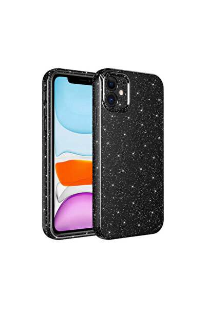 Hatreds Apple  iPhone 12 Uyumlu Simli Tasarımlı Kamera Korumalı Renkli Kılıf