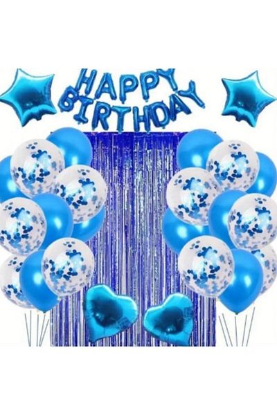 CANSIN Happy Birthday Blue Birthday Set