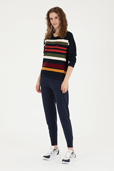 U.S. Polo Assn. Women's Navy Blue Slim Fit Knitwear Trousers 50276596-Vr033