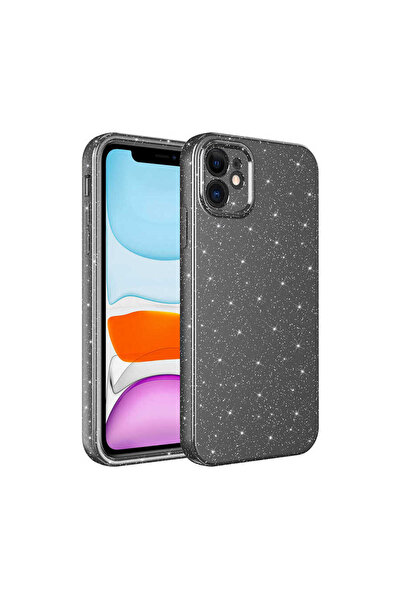 Hatreds Apple  iPhone 12 Uyumlu Simli Tasarımlı Kamera Korumalı Renkli Kılıf