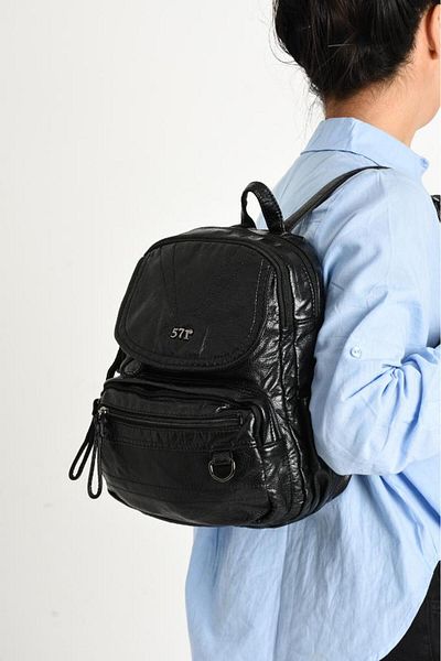 Baginn Y.S.Leather Mini Size Women's Backpack Vegan Leather Backpack 27*20 cm Soft Texture Multi Pocket
