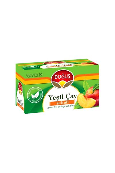 Doğuş Çay Green Doğuş Peach Tea - 20 Pack 35 Gr.(Bitkı Tea) (2-pack)