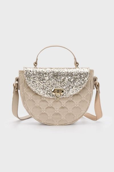MAYORAL Beige Girl's Bag - Sequin Cover