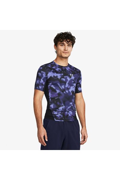 Under Armour Θερμική ενδυμασία ®   Ανδρικό μπλουζάκι μωβ καθημερινής προπόνησης Armor Printed