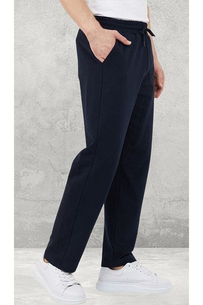 UYN SPORT Unisex Baggy Cut Navy Blue Seasonal Fabric Tracksuit