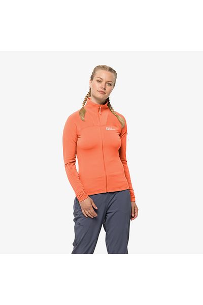 Jack Wolfskin Prelight Fz Women's Orange Tracksuit Top