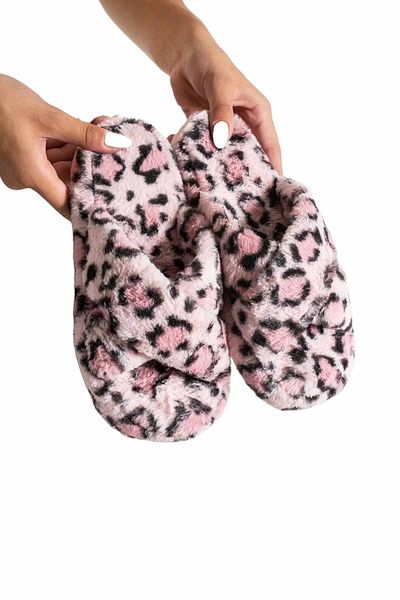 Behtah Kundura Fluffy Cross Model - Women's and Girls' Home Slippers, Dowry and Bundle Slippers, Silent Sole