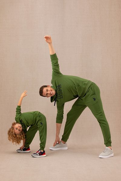 U.S. Polo Assn. Men's Green Basic Sweatshirt 50276087 -Vr054