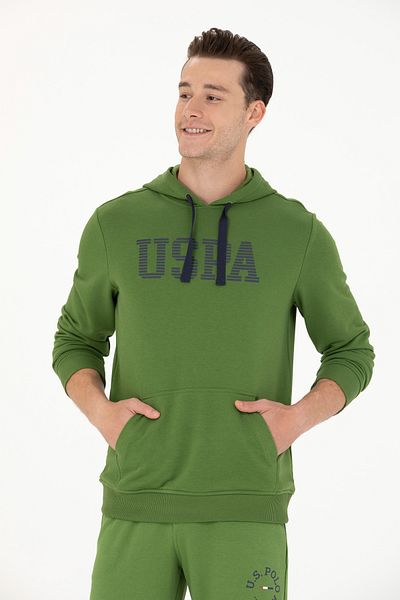 U.S. Polo Assn. Men's Green Basic Sweatshirt 50276087 -Vr054