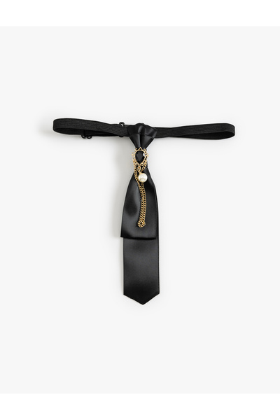 Koton Kravat Choker Kolye Broşlu