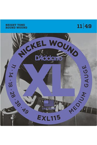 Daddario Exl115 Electric Guitar String Set - 11-49mm, Nickel Wound, B