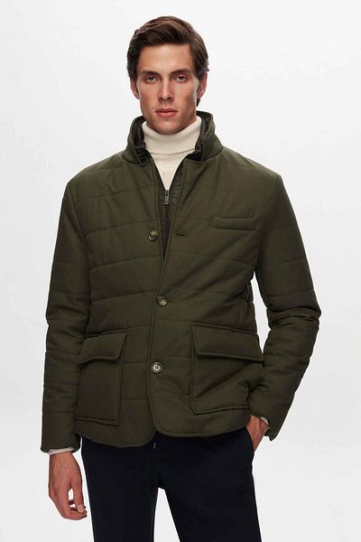 D'S Damat Παλτό Ds Damat Regular Fit Khaki