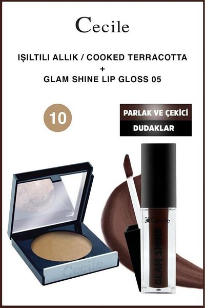 Cecile Sparkling Cheeks and Shiny Alluring Lips Series 10-05