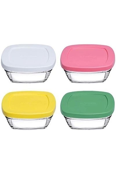 Paşabahçe Colorful Pudding Storage Set of 4 - Fma07093
