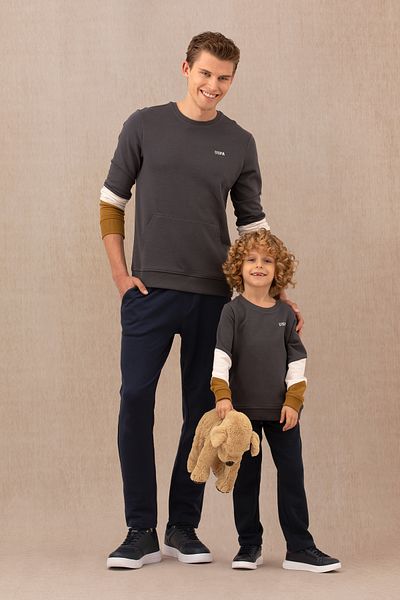 U.S. Polo Assn. Ανδρικό φούτερ από ανθρακί 50273959 -VR006