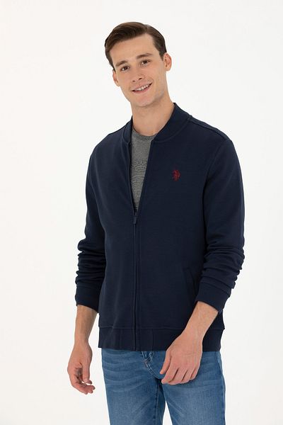 U.S. Polo Assn. Ανδρική πλεκτή ζακέτα Navy Blue 50274010 -VR033