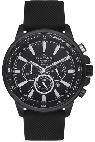 Nacar ساعة يد رجالية Nc34-290748-Bbs1 كرونوغراف