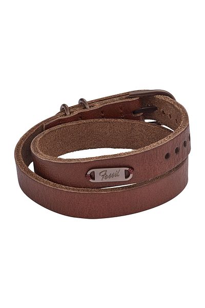 Fossil Jewel Fossil Jf04127-200 Men's Leather Bracelet
