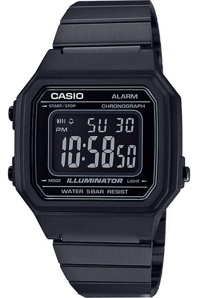 Casio ساعة شبابية رقمية عتيقة B650WB-1BDF