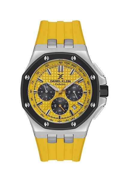 Daniel Klein Dk103-dk.1.13616-6 Yellow Silicone Cord Men's Wristwatch