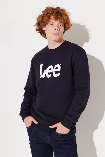 Lee Regular Fit Normaler Schnitt 100 % Baumwolle Rundhals-Sweatshirt