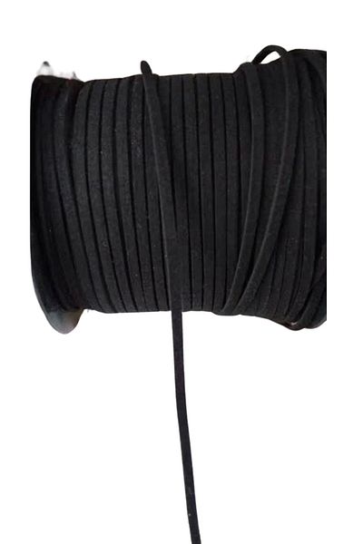 P Parla Defnada Black Chamois Rope 1 mm - 1 Meter