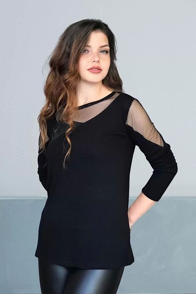 aytemas Μπλούζα με τούλι μπροστά και ώμους