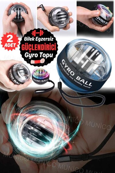 Genel Markalar 2 Adet Bilek Eğitmen Topu Otomatik Başlatma Powerball Bilek Gü...