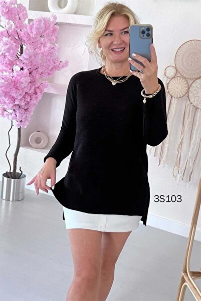 İnce Topuk Corded Knitwear Blouse - 3s103 Model