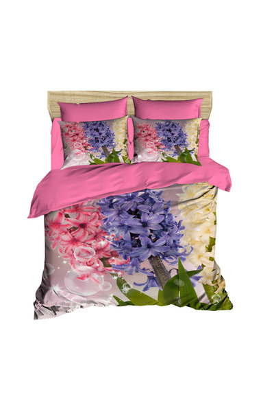 Fabeteks Hyacinth Flower 3D Double Duvet Cover Set
