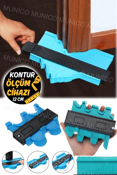 Genel Markalar Köşe Masa Şablonu Ölçüm Aleti Geniş Kontur Ölçer, Köşeleri, Ah...