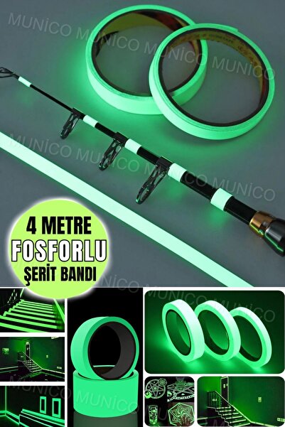 Genel Markalar 4 Metre Kendinden yapışkanlı Yeşil Floresan Işıklı Bant Araba ...