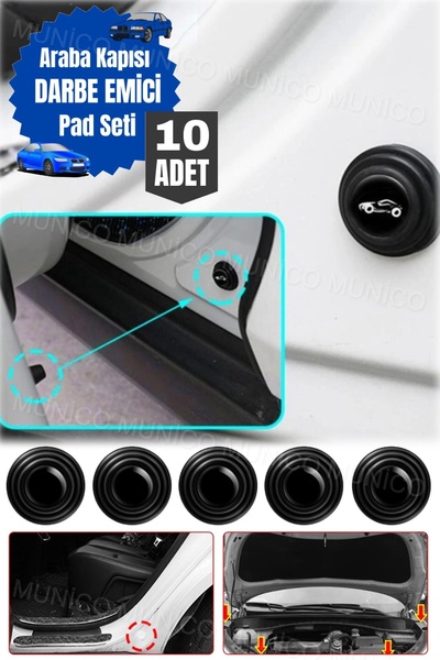 Genel Markalar 10 Adet Tüm Arabalara Uyumlu Kapı Kaput Bagaj Vurma Ses Emici ...
