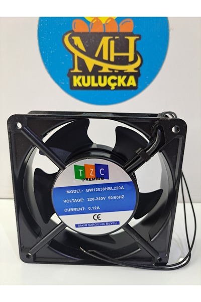 TZC Kare Fan 120X120X38Mm 220V Metal Kasalı