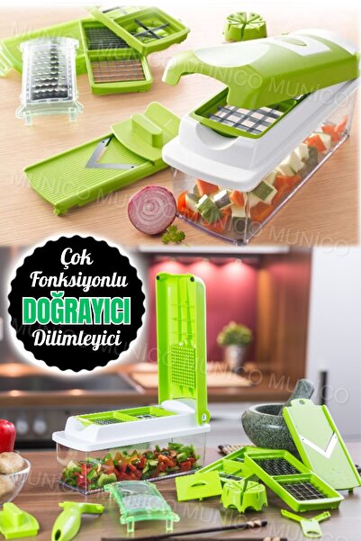 Genel Markalar Çok Fonksiyonlu Sebze Kesici Patates Rendelenmiş Dilimleme Set...