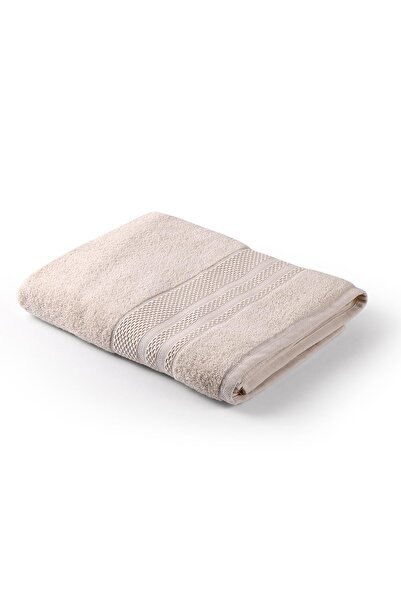 Bluenity Softy Beige Body Towel - 100% Cotton, Extra Soft, 70X140 Cm