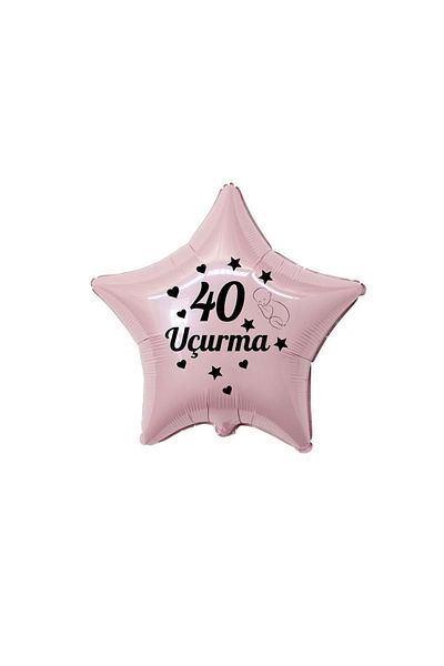 Ata Parti Dünyası ^^ "40 Kites" Themed 18Inch *Pink* Color Baby Figured Star Foil Balloon