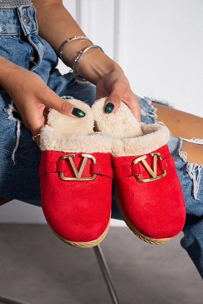 Moda Frato Modafrato Vıvıan γυναικείες παντόφλες εσωτερικού χώρου - Winter Dowry Bundle Guest Slippers