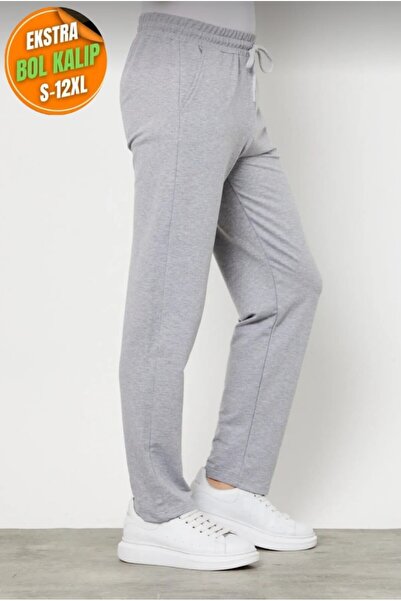 yg ydn giyim Γκρι φαρδύ FitFlat Leg Άνετο Φούτερ