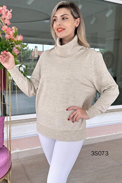 İnce Topuk Knitwear Blouse - Degaje Collar, Model 3s073