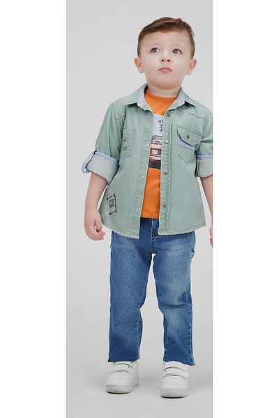 Cool Exclusive Men's Double Pocket Long Sleeve Shirt Set