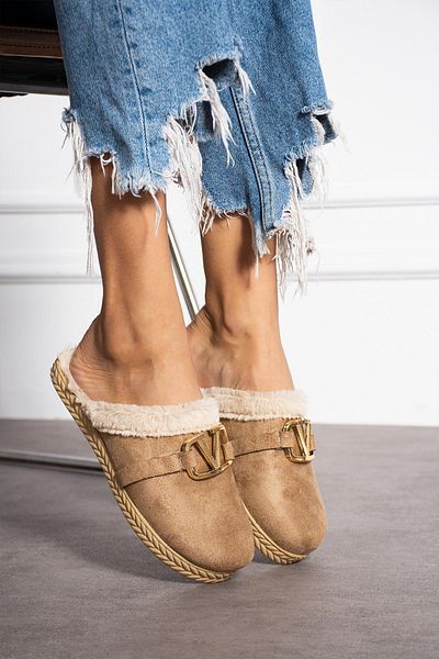 Moda Frato Modafrato Vıvıan γυναικείες παντόφλες εσωτερικού χώρου - Winter Dowry Bundle Guest Slippers