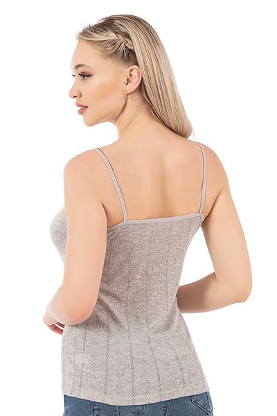 ÖZKAN underwear Özkan 27106 Women's Viscose Transfer Ribbed Flexible Comfortable Rope Strap Knitted Atle