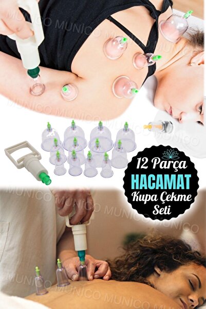 Genel Markalar 12 Parça Vakumlu Hacamat Terapi Seti | Selülit Tedavisi ve Mas...