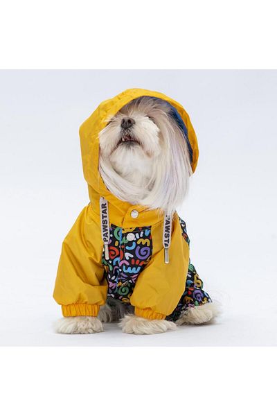 Pawstar Ferrara Dog Jumpsuit Raincoat Dog Raincoat Dog Apparel Dog Suit