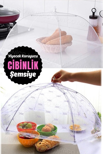 Genel Markalar Pop-Up Gıda Şemsiye örtü ağı Örgü Piknik Barbekü Partisi Anti ...