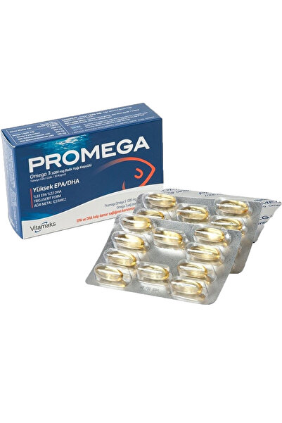 vitamaks Promega 3 1000mg Balık Yağı Kapsülü 30kapsül