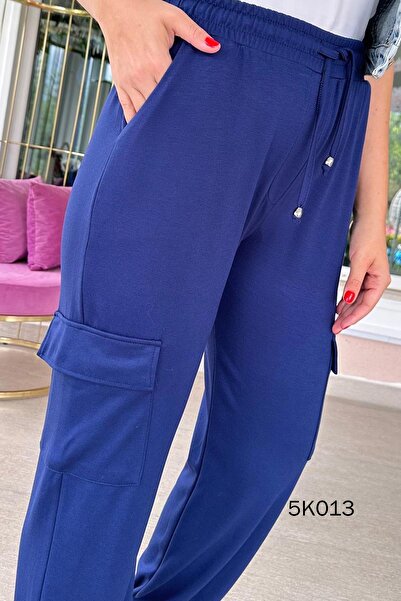 İnce Topuk Modal Sweatpants with Cargo Pockets - 5K013