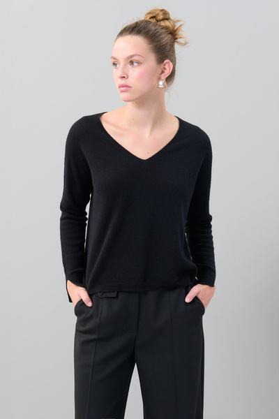 Roman Kaşmir Triko Kazak Siyah K2471001_001