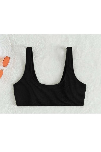 Angelsin Custom Tankini Bikini Top in Corded Fabric